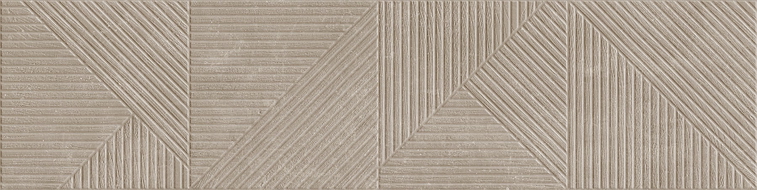 Mexen Magnifica Avenue Taupe glazūruotas akmens masės sieninė plytelė rekt. G1, 120 x 30 cm, matinė - TL707-120-030-54