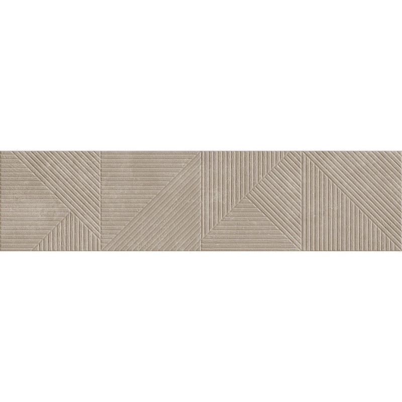 Mexen Magnifica Avenue Taupe glazūruotas akmens masės sieninė plytelė rekt. G1, 120 x 30 cm, matinė - TL707-120-030-54