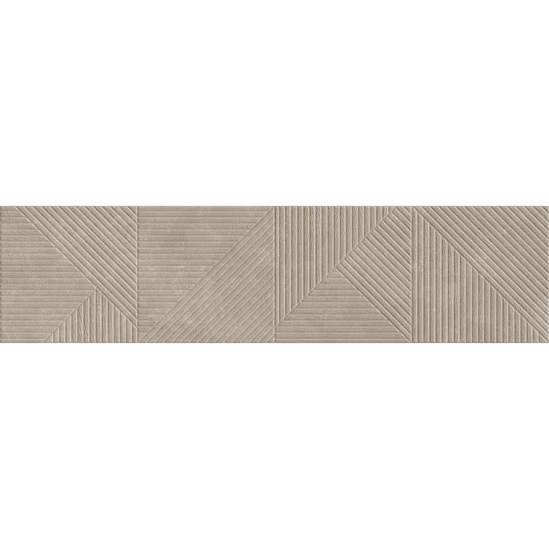 Mexen Magnifica Avenue Taupe glazūruotas akmens masės sieninė plytelė rekt. G1, 120 x 30 cm, matinė - TL707-120-030-54