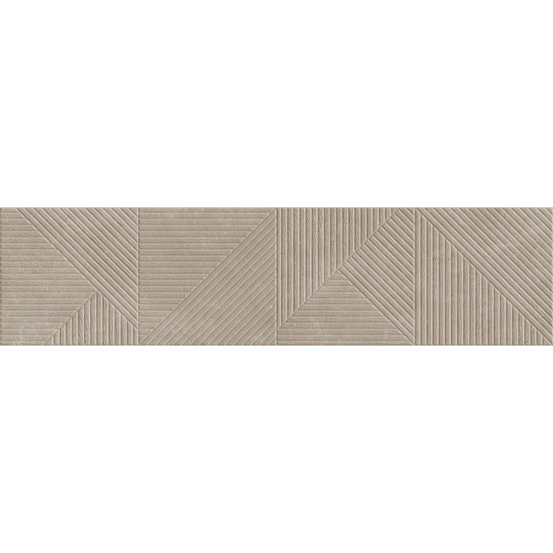 Mexen Magnifica Avenue Taupe glazūruotas akmens masės sieninė plytelė rekt. G1, 120 x 30 cm, matinė - TL707-120-030-54