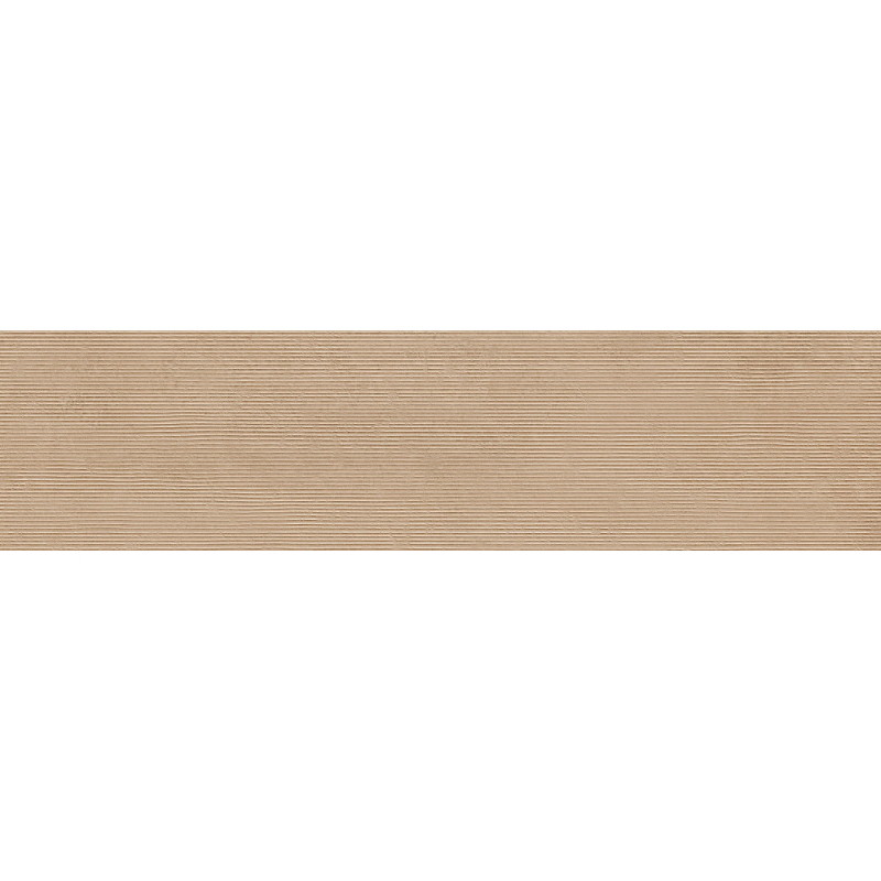 Mexen Oryol Liner smėlio spalvos, glazūruotos ir rektifikuotos G1 grindų plytelės, sieninė plytelė 120 x 30 cm, raižytas