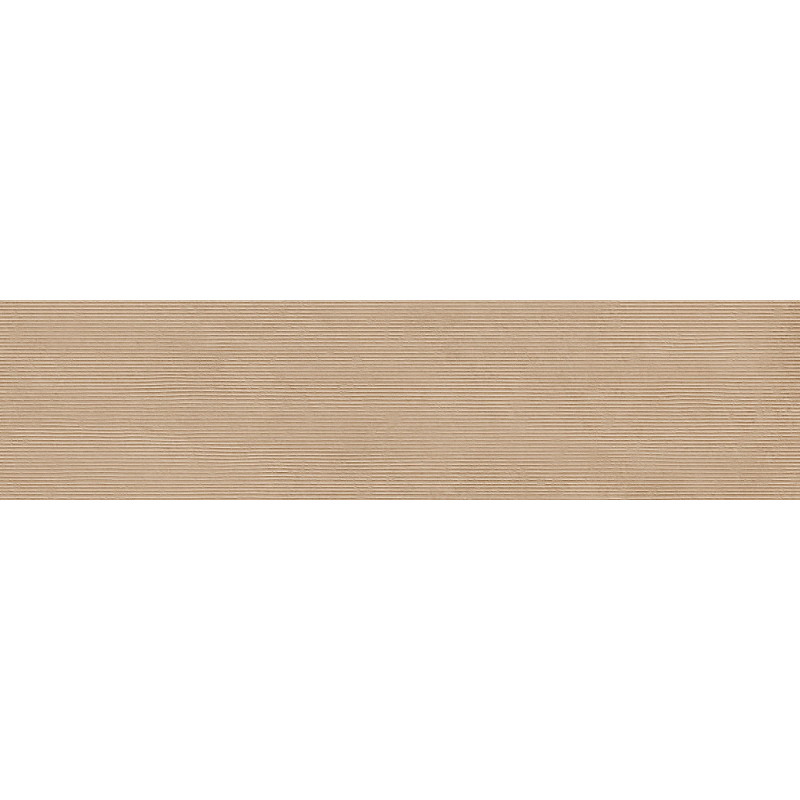 Mexen Oryol Liner smėlio spalvos, glazūruotos ir rektifikuotos G1 grindų plytelės, sieninė plytelė 120 x 30 cm, raižytas