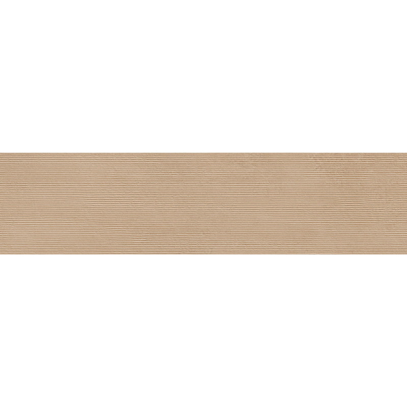 Mexen Oryol Liner smėlio spalvos, glazūruotos ir rektifikuotos G1 grindų plytelės, sieninė plytelė 120 x 30 cm, raižytas
