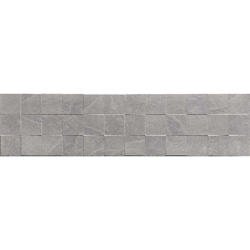 Mexen Icon Lyon Grigio glazūruota akmens masės plytelė, 120 x 30 cm, matinė - TL712-120-030-51