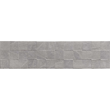 Mexen Icon Lyon Grigio glazūruota akmens masės plytelė, 120 x 30 cm, matinė - TL712-120-030-51