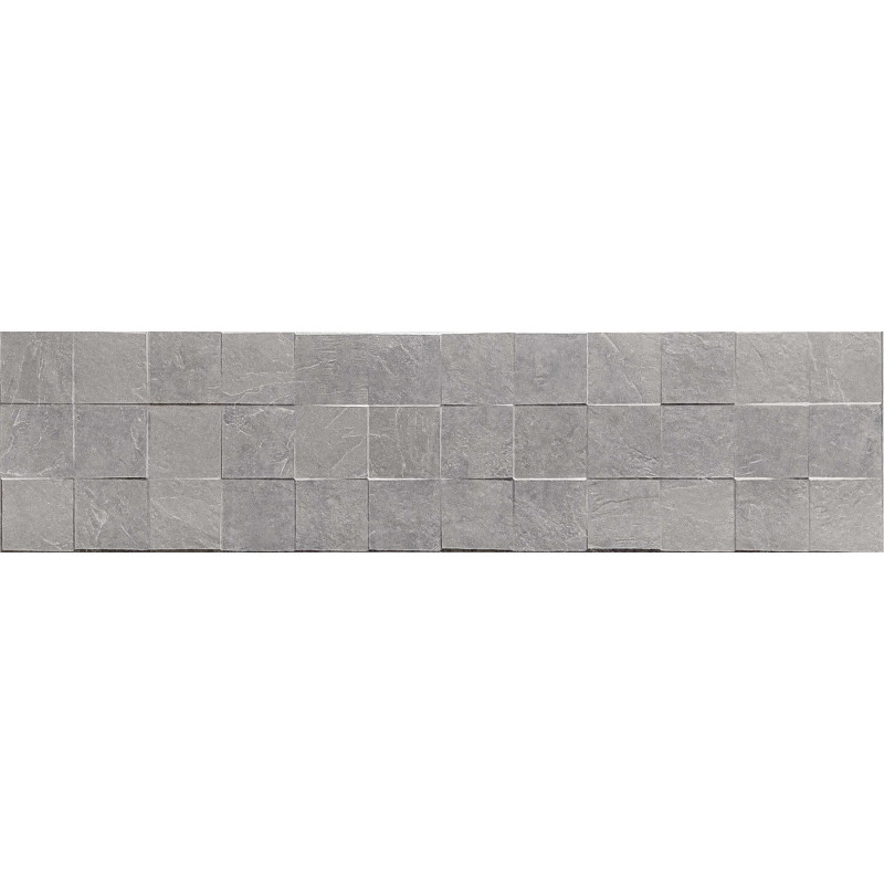 Mexen Icon Lyon Grigio glazūruota akmens masės plytelė, 120 x 30 cm, matinė - TL712-120-030-51