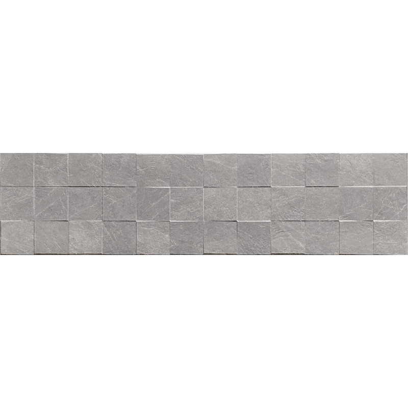 Mexen Icon Lyon Grigio glazūruota akmens masės plytelė, 120 x 30 cm, matinė - TL712-120-030-51