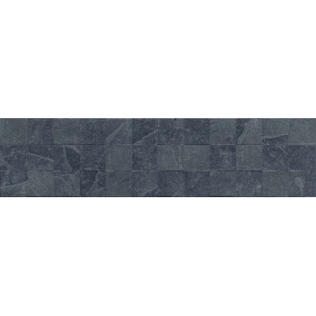 Mexen Icon Lyon Nero glazūruotas rektifikuotas G1, sieninė plytelė 120 x 30 cm, matinė - TL712-120-030-52