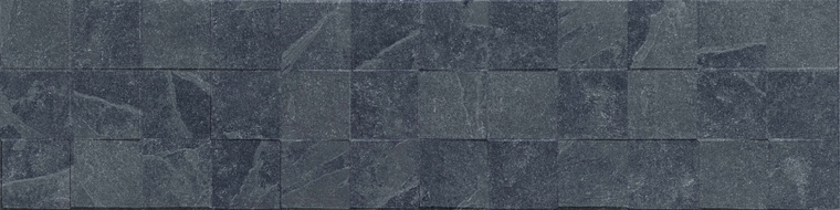 Mexen Icon Lyon Nero glazūruotas rektifikuotas G1, sieninė plytelė 120 x 30 cm, matinė - TL712-120-030-52