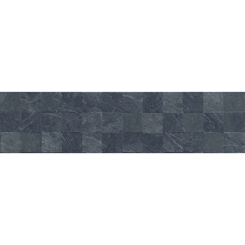 Mexen Icon Lyon Nero glazūruotas rektifikuotas G1, sieninė plytelė 120 x 30 cm, matinė - TL712-120-030-52