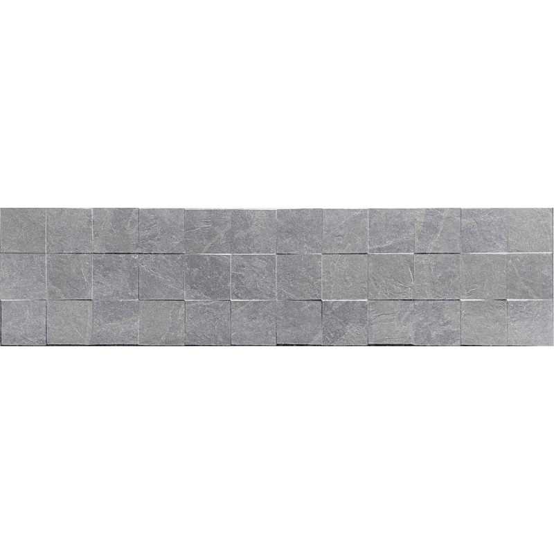 Mexen Icon Lyon Gris glazūruotas akmens masės plytelė rektifikuota G1, sieninė plytelė 120 x 30 cm, matinė