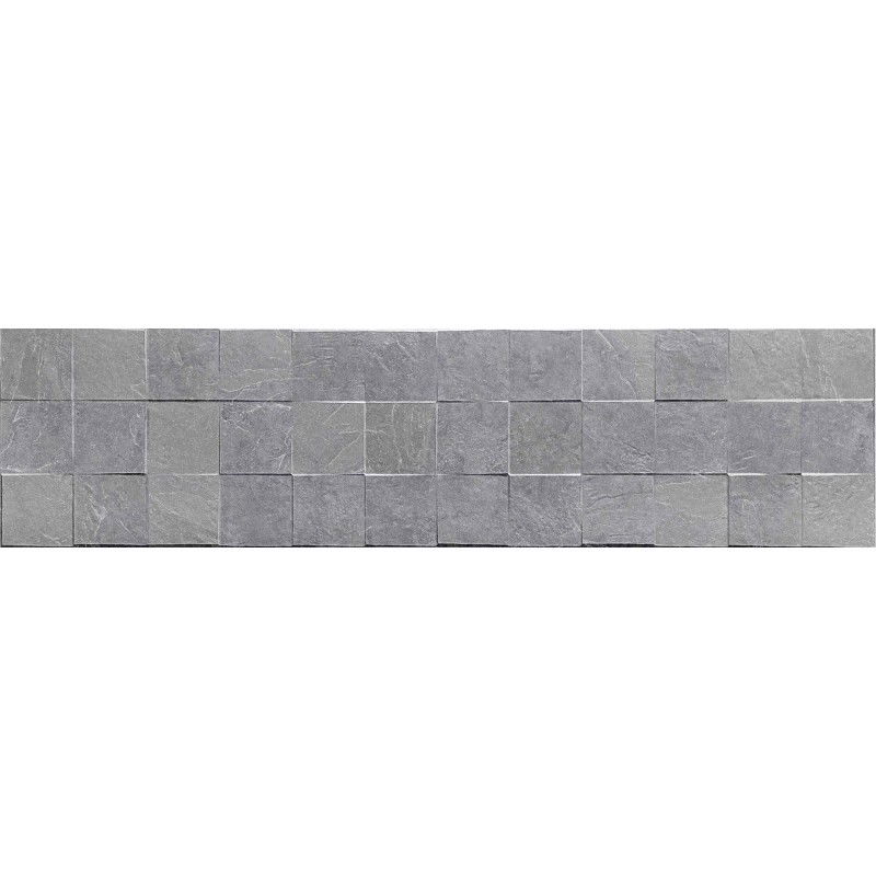 Mexen Icon Lyon Gris glazūruota rektifikuota G1, sienų plytelė 120 x 30 cm, matinė - TL712-120-030-54