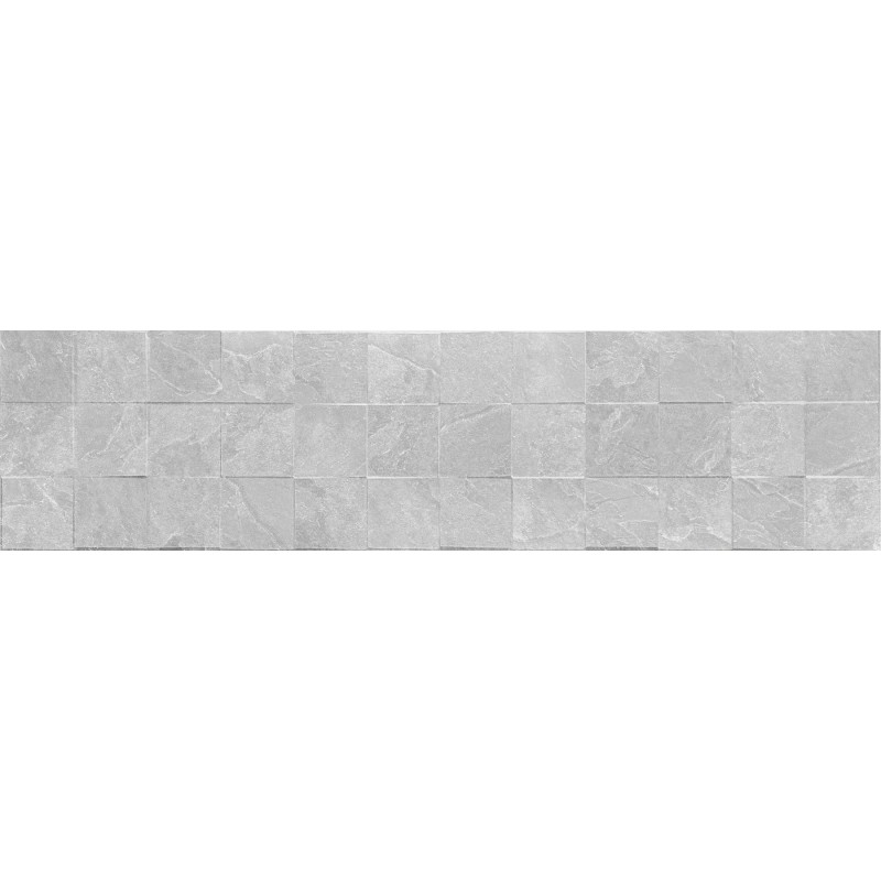 Mexen Icon Lyon Silver glazūruotos rekt. G1, sienų plytelė 120 x 30 cm, mat - TL712-120-030-55