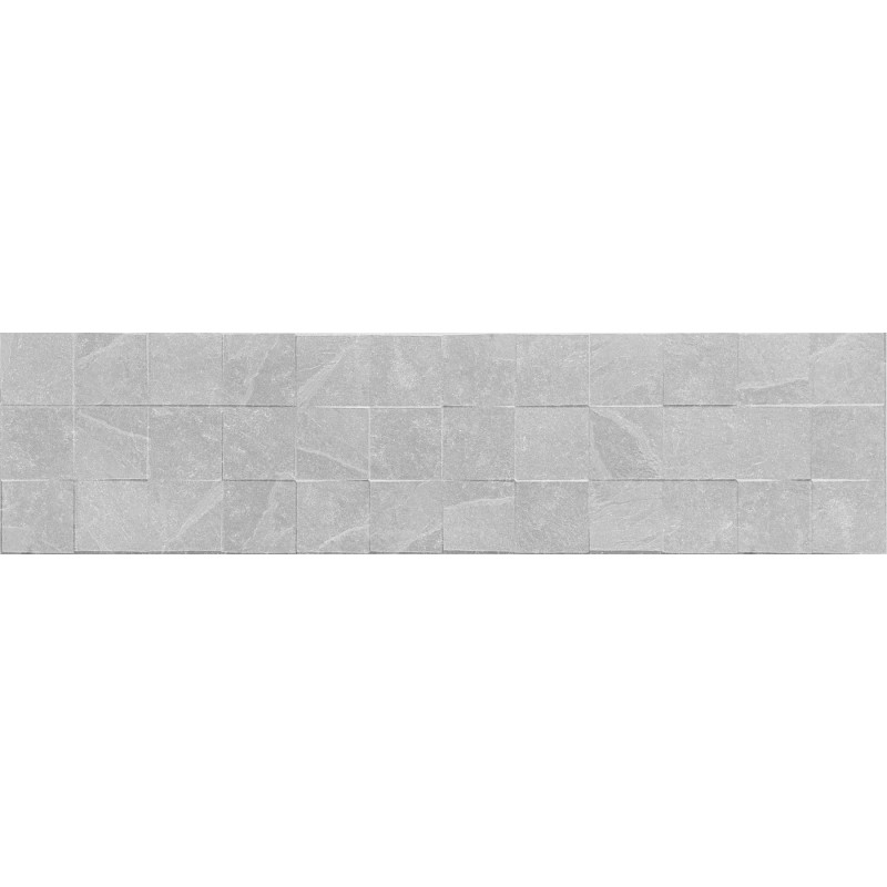 Mexen Icon Lyon Silver glazūruotos rekt. G1, sienų plytelė 120 x 30 cm, mat - TL712-120-030-55
