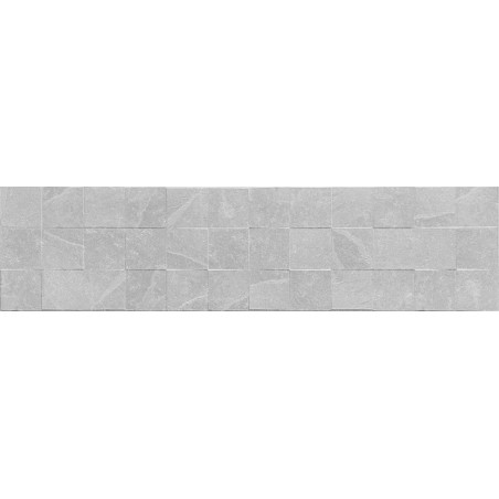 Mexen Icon Lyon Silver glazūruotos rekt. G1, sienų plytelė 120 x 30 cm, mat - TL712-120-030-55