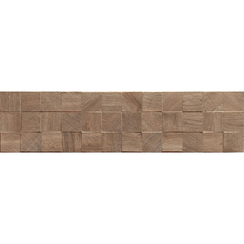 Mexen Riga Lyon Brown glazūruotas akmens masės plytelės, 120 x 30 cm, matinis - TL713-120-030-51