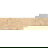 Mexen Riga Lyon Crema poliruotas akmens masės tiesiakampis plytelių rinkinys, medžio imitacijos grindų-sienų plytelės 120