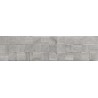 Mexen Riga Lyon Grey emalinis akmens masės plytelė, medžio imitacija, sieninė 120 x 30 cm, matinė - TL713-120-030-54