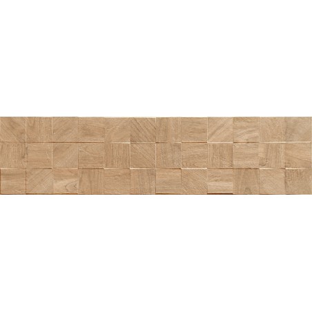Mexen Riga Lyon Honey glazūruotos rektifikuotos plytelės, sienų plytelės medienos imitacija 120 x 30 cm, mat