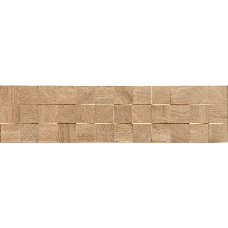 Mexen Riga Lyon Honey glazūruotos rektifikuotos plytelės, sienų plytelės medienos imitacija 120 x 30 cm, mat