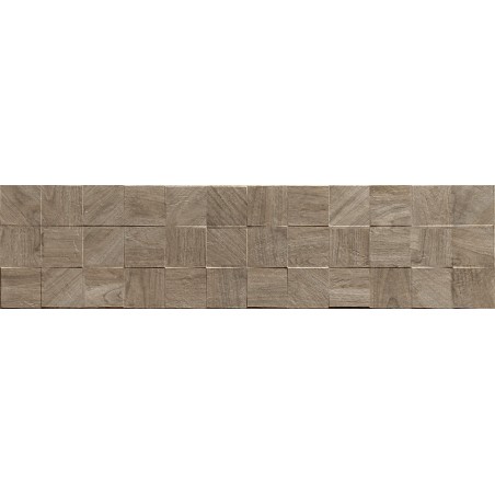 Mexen Riga Lyon Natural glazūruota rektifikuota keramika, medžio imitacijos sienų plytelė 120 x 30 cm, matinė
