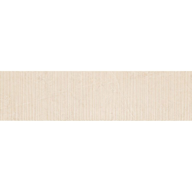 Mexen Flamingo Mayolica Crema glazūruotos akmens masės plytelės rekifikuotos G1, grindų ir sienų plytelės 120 x 30 cm,