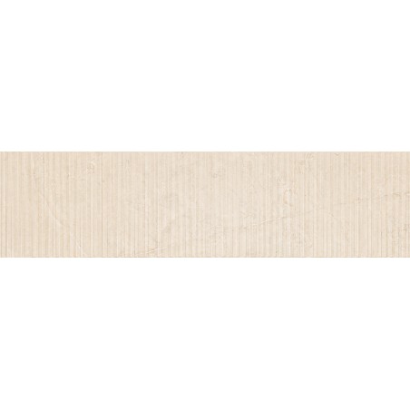 Mexen Flamingo Mayolica Crema glazūruota rektifikuota G1 plytelė, sienų 120 x 30 cm, carving - TL715-120-030-51