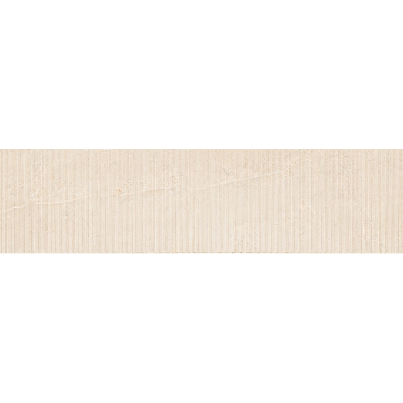 Mexen Flamingo Mayolica Crema glazūruota rektifikuota G1 plytelė, sienų 120 x 30 cm, carving - TL715-120-030-51