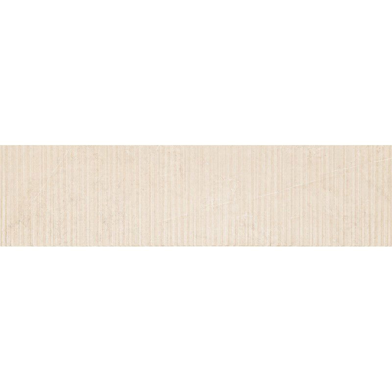 Mexen Flamingo Mayolica Crema glazūruotos akmens masės plytelės rekifikuotos G1, grindų ir sienų plytelės 120 x 30 cm,