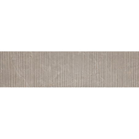 Mexen Flamingo Mayolica Mocha glazūruota rektifikuota G1, sienų plytelė 120 x 30 cm, raižyta - TL715-120-030-53