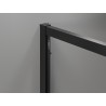 Mexen Exo-R 3S trijų sienų dušo kabina, atidaroma, 120 x 85 cm, permatoma, juoda - 819-120-085-70-00-3S
