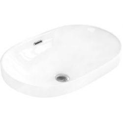 Mexen Viki įleidžiama į stalviršį kriauklė 61 x 40 cm, balta - 25356100