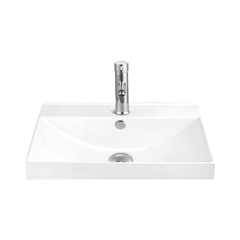 Mexen Mila į stalviršį įmontuojamas praustuvas 60 x 46 cm, Balta - 25296000