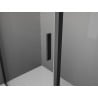 Mexen Exo-R 3S 3-sienė pakreipiama dušo kabina 90 x 120 cm, skaidri, juoda - 819-090-120-70-00-3S