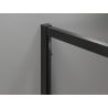 Mexen Exo-R 3S 3-sienė pakreipiama dušo kabina 90 x 120 cm, skaidri, juoda - 819-090-120-70-00-3S