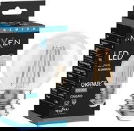Mexen Vintis LED gijų lemputė E27, G45, 4W, 55 lm, oranžinė - L156-E27-04XX-48