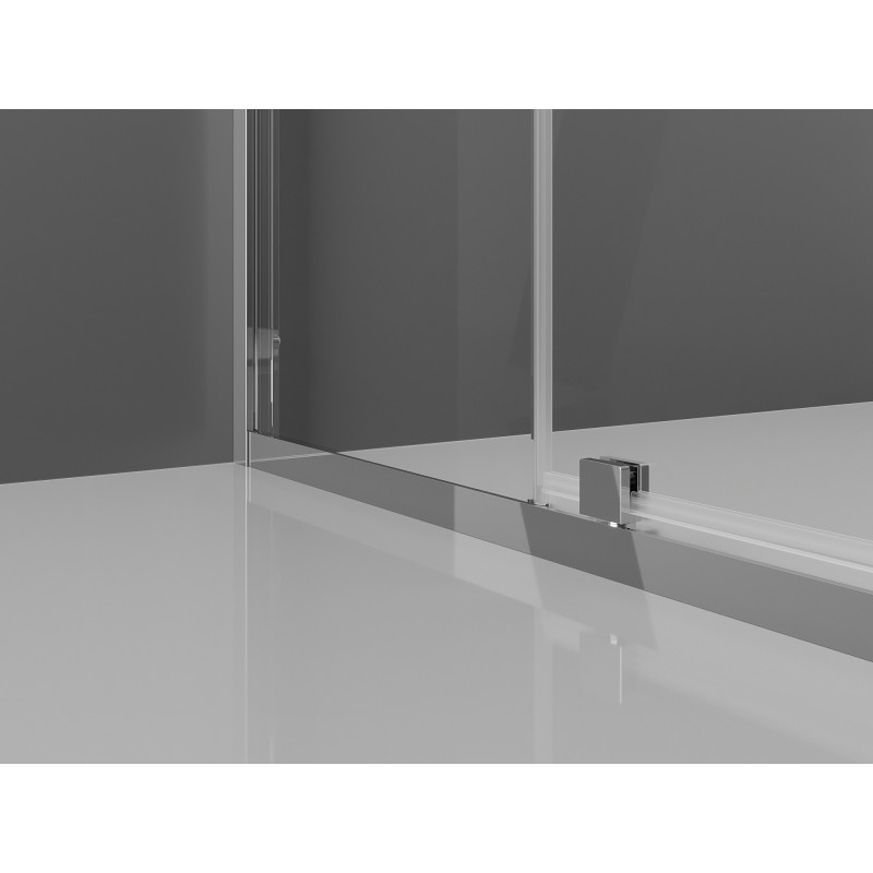 Mexen Exo-R 3S 3-sienio dušo kabina, atveriama, 100 x 110 cm, permatoma, chromuota - 819-100-110-01-00-3S