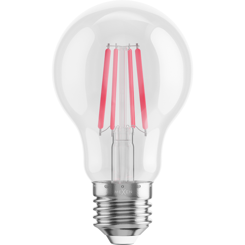 Mexen Vintis 6x LED gijų lemputė E27, A60, 4W, 55 lm, raudona - L150-E27-04XX-45x06