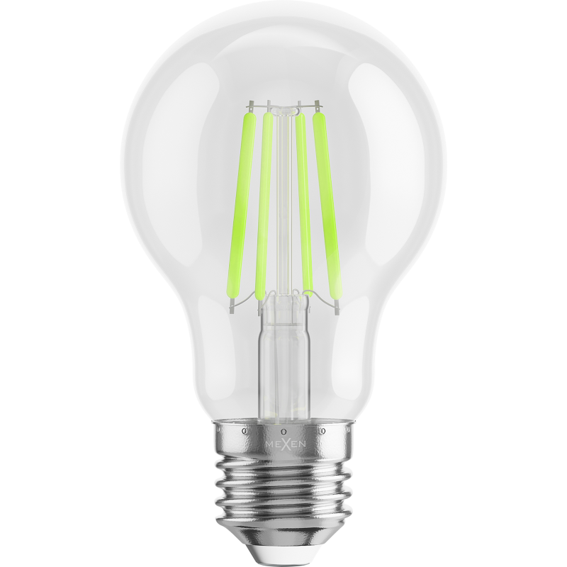 Mexen Vintis 10 kartų lemputė filament LED E27, A60, 4W, 55 lm, žalia - L150-E27-04XX-46x10