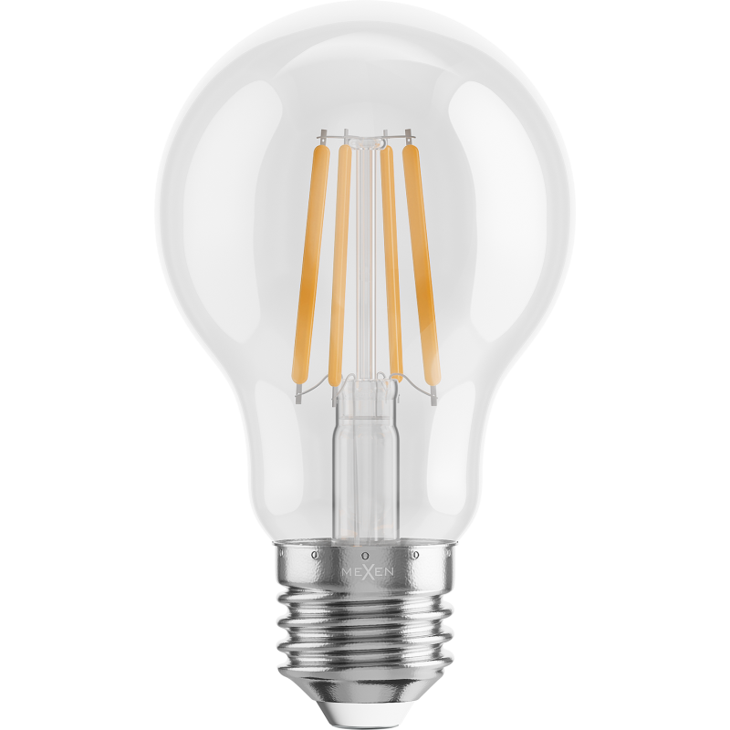 Mexen Vintis 10x kaitinamosios LED lemputės E27, A60, 4W, 55 lm, oranžinė - L150-E27-04XX-48x10