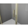 Mexen Exo-3S trijų sienų dušo kabina su išlenkiamomis durimis 105 x 110 cm, skaidri, auksinė - 819-105-110-50-00-3S
