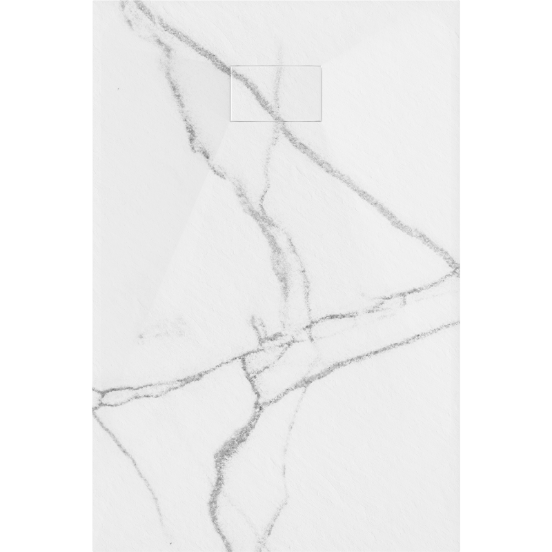 Mexen Hugo stačiakampė SMC dušo padėklas 100 x 90 cm, baltas akmuo - 42159010