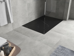 Mexen Hugo stačiakampis dušo padėklas SMC 100 x 90 cm, juodas akmuo - 42759010