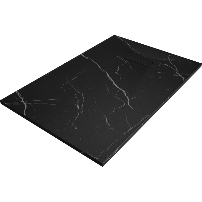 Mexen Hugo stačiakampis dušo padėklas SMC 100 x 90 cm, juodas akmuo - 42759010