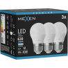 Mexen Nova 3x LED lemputė E27, G45, 6W, Šalta - 6500K, 630 lm - L101-E27-0665-01x03