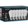 Mexen Nova 6x LED lemputė E27, G45, 9W, Šilta - 3000K, 945 lm - L101-E27-0930-01x06