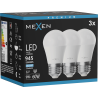 Mexen Nova 3x LED lemputė E27, G45, 9W, Šalta - 6500K, 945 lm - L101-E27-0965-01x03