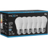 Mexen Nova 6x LED lemputė E27, G45, 10W, Šalta - 6500K, 1055 lm - L101-E27-1065-01x06
