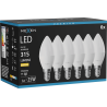 Mexen Nova 6x LED lemputė E14, C37, 3W, Šilta - 3000K, 315 lm - L102-E14-0330-01x06