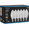 Mexen Nova 6x LED lemputė E14, C37, 6W, Šilta - 3000K, 630 lm - L102-E14-0630-01x06